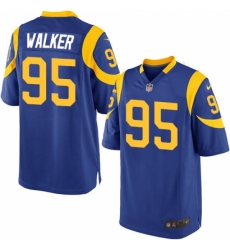 Men's Nike Los Angeles Rams #95 Tyrunn Walker Game Royal Blue Alternate NFL Jersey