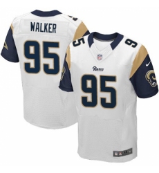 Men's Nike Los Angeles Rams #95 Tyrunn Walker White Vapor Untouchable Elite Player NFL Jersey