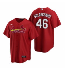 Men's Nike St. Louis Cardinals #46 Paul Goldschmidt Red Alternate Stitched Baseball Jersey