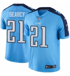 Men's Nike Tennessee Titans #21 Da'Norris Searcy Limited Light Blue Rush Vapor Untouchable NFL Jersey