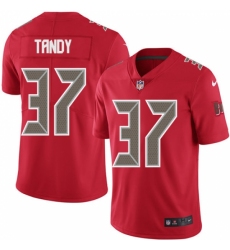 Men's Nike Tampa Bay Buccaneers #37 Keith Tandy Limited Red Rush Vapor Untouchable NFL Jersey