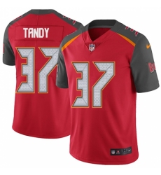 Men's Nike Tampa Bay Buccaneers #37 Keith Tandy Red Team Color Vapor Untouchable Limited Player NFL Jersey