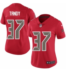 Women's Nike Tampa Bay Buccaneers #37 Keith Tandy Limited Red Rush Vapor Untouchable NFL Jersey