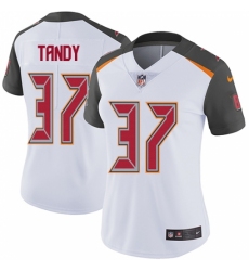 Women's Nike Tampa Bay Buccaneers #37 Keith Tandy White Vapor Untouchable Limited Player NFL Jersey