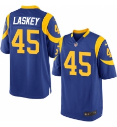Men's Nike Los Angeles Rams #45 Zach Laskey Game Royal Blue Alternate NFL Jersey