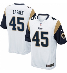 Men's Nike Los Angeles Rams #45 Zach Laskey Game White NFL Jersey