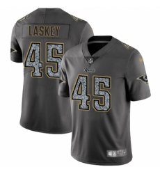 Men's Nike Los Angeles Rams #45 Zach Laskey Gray Static Vapor Untouchable Limited NFL Jersey