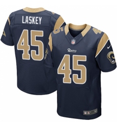 Men's Nike Los Angeles Rams #45 Zach Laskey Navy Blue Team Color Vapor Untouchable Elite Player NFL Jersey
