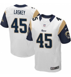 Men's Nike Los Angeles Rams #45 Zach Laskey White Vapor Untouchable Elite Player NFL Jersey