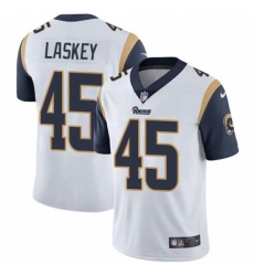 Men's Nike Los Angeles Rams #45 Zach Laskey White Vapor Untouchable Limited Player NFL Jersey