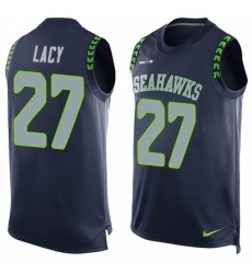 Men's Nike Seattle Seahawks #27 Eddie Lacy Limited Steel Blue Player Name & Number Tank Top NFL Jersey Men's Nike Seattle Seahawks #27 Eddie Lacy Limited Steel Blue Player Name & Number Tank Top NFL Jersey