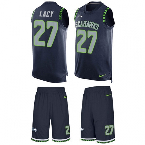 Men's Nike Seattle Seahawks #27 Eddie Lacy Limited Steel Blue Tank Top Suit NFL Jersey Men's Nike Seattle Seahawks #27 Eddie Lacy Limited Steel Blue Tank Top Suit NFL Jersey