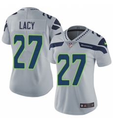 Women's Nike Seattle Seahawks #27 Eddie Lacy Grey Alternate Vapor Untouchable Limited Player NFL Jersey