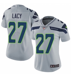 Women's Nike Seattle Seahawks #27 Eddie Lacy Grey Alternate Vapor Untouchable Limited Player NFL Jersey Women's Nike Seattle Seahawks #27 Eddie Lacy Grey Alternate Vapor Untouchable Limited Player NFL Jersey