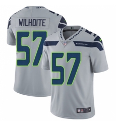 Men's Nike Seattle Seahawks #57 Michael Wilhoite Grey Alternate Vapor Untouchable Limited Player NFL Jersey