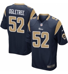 Men's Nike Los Angeles Rams #52 Alec Ogletree Game Navy Blue Team Color NFL Jersey