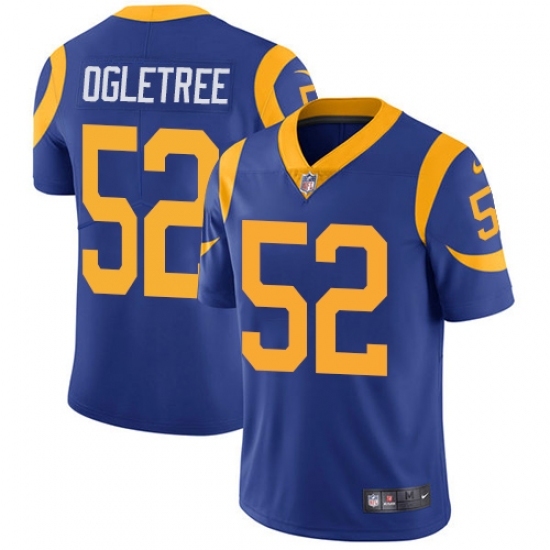 Men's Nike Los Angeles Rams #52 Alec Ogletree Royal Blue Alternate Vapor Untouchable Limited Player NFL Jersey Men's Nike Los Angeles Rams #52 Alec Ogletree Royal Blue Alternate Vapor Untouchable Limited Player NFL Jersey