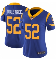 Women's Nike Los Angeles Rams #52 Alec Ogletree Elite Royal Blue Alternate NFL Jersey