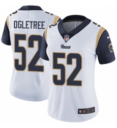 Women's Nike Los Angeles Rams #52 Alec Ogletree Elite White NFL Jersey