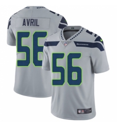 Youth Nike Seattle Seahawks #56 Cliff Avril Grey Alternate Vapor Untouchable Limited Player NFL Jersey