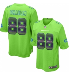Men's Nike Seattle Seahawks #88 Jimmy Graham Limited Green Strobe NFL Jersey