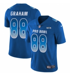Men's Nike Seattle Seahawks #88 Jimmy Graham Limited Royal Blue 2018 Pro Bowl NFL Jersey