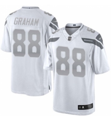 Men's Nike Seattle Seahawks #88 Jimmy Graham Limited White Platinum NFL Jersey