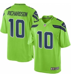 Men's Nike Seattle Seahawks #10 Paul Richardson Limited Green Rush Vapor Untouchable NFL Jersey