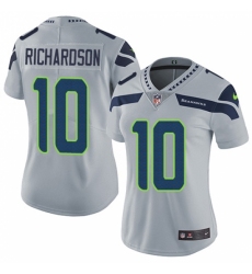 Women's Nike Seattle Seahawks #10 Paul Richardson Grey Alternate Vapor Untouchable Limited Player NFL Jersey