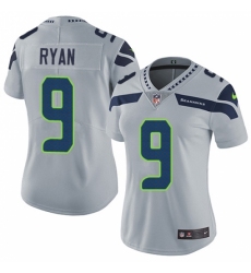 Women's Nike Seattle Seahawks #9 Jon Ryan Grey Alternate Vapor Untouchable Limited Player NFL Jersey