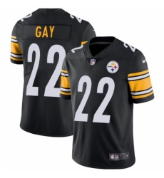 Men's Nike Pittsburgh Steelers #22 William Gay Black Team Color Vapor Untouchable Limited Player NFL Jersey