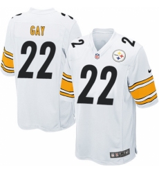 Men's Nike Pittsburgh Steelers #22 William Gay Game White NFL Jersey