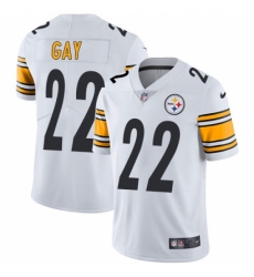 Men's Nike Pittsburgh Steelers #22 William Gay White Vapor Untouchable Limited Player NFL Jersey