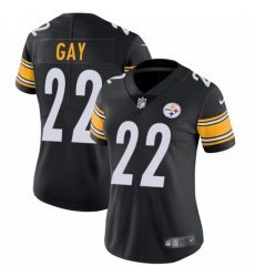 Women's Nike Pittsburgh Steelers #22 William Gay Black Team Color Vapor Untouchable Limited Player NFL Jersey