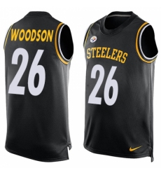 Men's Nike Pittsburgh Steelers #26 Le'Veon Bell Limited Black Player Name & Number Tank Top NFL Jersey