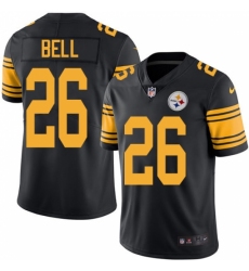 Men's Nike Pittsburgh Steelers #26 Le'Veon Bell Limited Black Rush Vapor Untouchable NFL Jersey