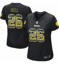 Women's Nike Pittsburgh Steelers #26 Le'Veon Bell Limited Black Strobe NFL Jersey