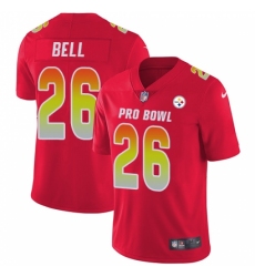 Women's Nike Pittsburgh Steelers #26 Le'Veon Bell Limited Red 2018 Pro Bowl NFL Jersey