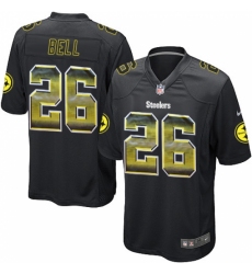 Youth Nike Pittsburgh Steelers #26 Le'Veon Bell Limited Black Strobe NFL Jersey