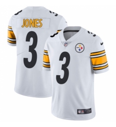 Men's Nike Pittsburgh Steelers #3 Landry Jones White Vapor Untouchable Limited Player NFL Jersey