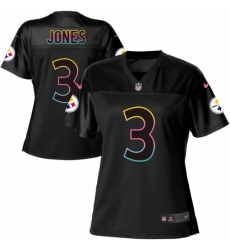 Women's Nike Pittsburgh Steelers #3 Landry Jones Game Black Fashion NFL Jersey