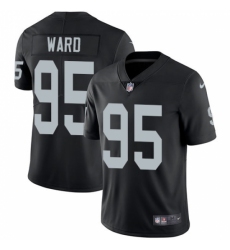Men's Nike Oakland Raiders #95 Jihad Ward Black Team Color Vapor Untouchable Limited Player NFL Jersey