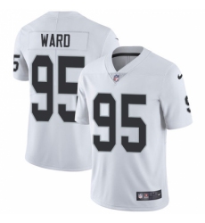 Men's Nike Oakland Raiders #95 Jihad Ward White Vapor Untouchable Limited Player NFL Jersey