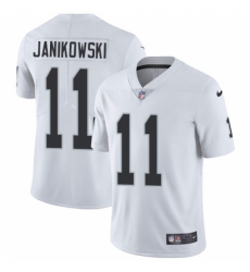 Men's Nike Oakland Raiders #11 Sebastian Janikowski White Vapor Untouchable Limited Player NFL Jersey