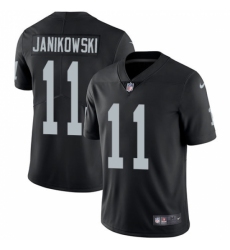 Youth Nike Oakland Raiders #11 Sebastian Janikowski Black Team Color Vapor Untouchable Limited Player NFL Jersey