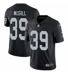 Youth Nike Oakland Raiders #39 Keith McGill Black Team Color Vapor Untouchable Limited Player NFL Jersey