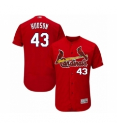 Men's St. Louis Cardinals #43 Dakota Hudson Red Alternate Flex Base Authentic Collection Baseball Player Jersey