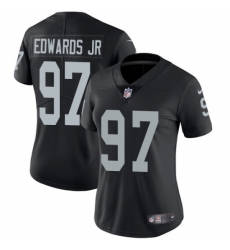 Women's Nike Oakland Raiders #97 Mario Edwards Jr Black Team Color Vapor Untouchable Limited Player NFL Jersey
