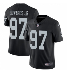 Youth Nike Oakland Raiders #97 Mario Edwards Jr Black Team Color Vapor Untouchable Limited Player NFL Jersey