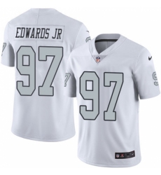 Youth Nike Oakland Raiders #97 Mario Edwards Jr Limited White Rush Vapor Untouchable NFL Jersey